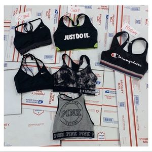(6 ITEMS) Women’s Sports Bra Lot Mixed Brands